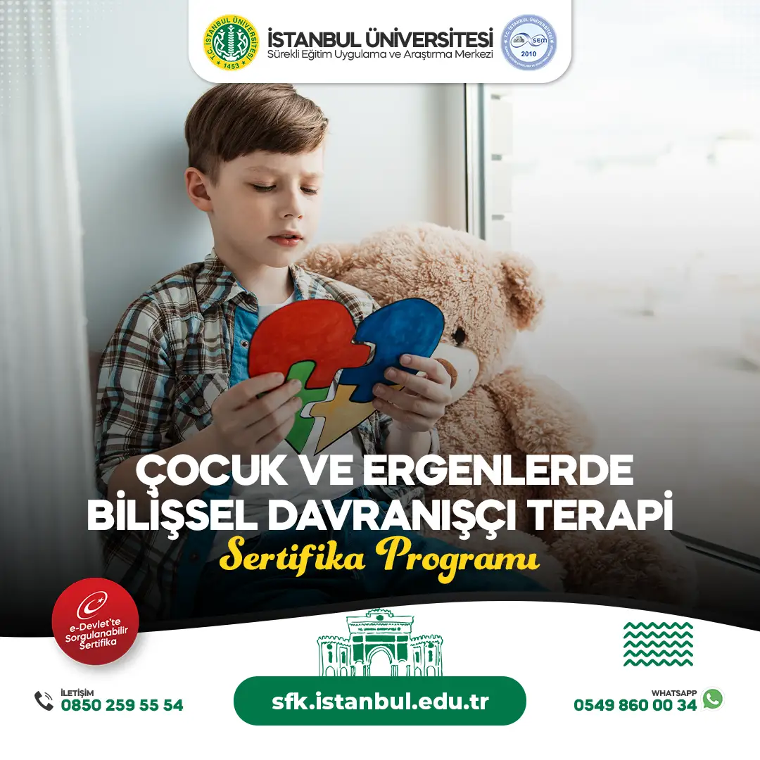 Çocuk ve Ergenlerde Bilişsel Davranışçı Terapi Sertifika Programı 